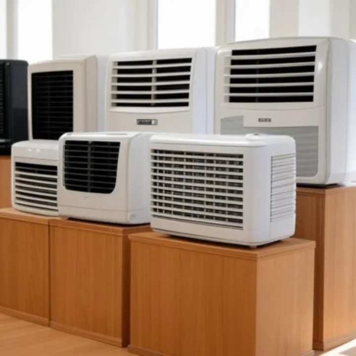 Nowoczesny klimatyzator ścienny w jasnym salonie